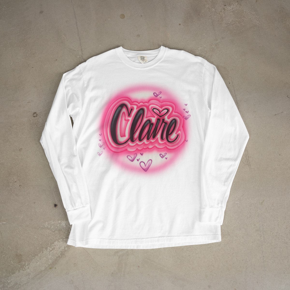 "Claire" style Airbrush t-shirt